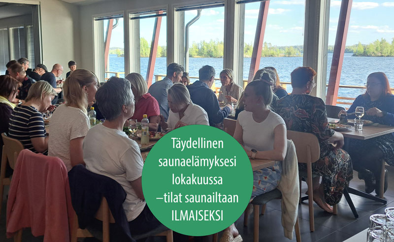 Täydellinen saunaelämyksesi lokakuussa  –tilat saunailtaan ILMAISEKSI