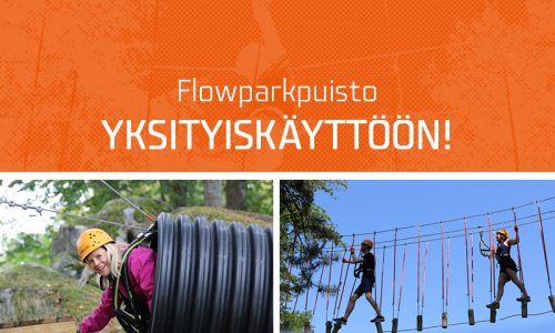 Hyppää mukaan seikkailuun ja varaa Flowpark yrityksellesi yksityiskäyttöön!